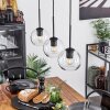 Koyoto  Pendant Light glass 15 cm clear, 3-light sources