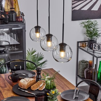 Koyoto  Pendant Light glass 15 cm clear, 3-light sources