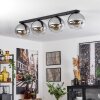 Koyoto  Ceiling Light glass 25 cm clear, Smoke-coloured, 4-light sources