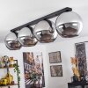 Koyoto  Ceiling Light glass 30 cm chrome, Smoke-coloured, 4-light sources