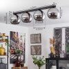Koyoto  Ceiling Light glass 25 cm chrome, Smoke-coloured, 4-light sources