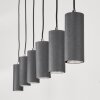 Javel Pendant Light Wood like finish, Ecru, 6-light sources