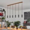 Javel Pendant Light Wood like finish, Ecru, 6-light sources