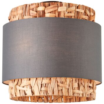 Brilliant Waterlilly Ceiling Light black, 2-light sources