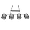 Trio Burton Pendant Light black, 4-light sources