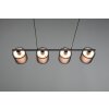 Trio Burton Pendant Light black, 4-light sources