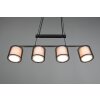 Trio Burton Pendant Light black, 4-light sources