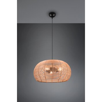Trio Inga Pendant Light black, 3-light sources