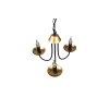 Trio Livia chandelier black, 3-light sources