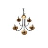 Trio Livia chandelier black, 5-light sources