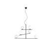 Trio Pure Pendant Light black, 6-light sources