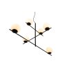 Trio Pure Pendant Light black, 6-light sources