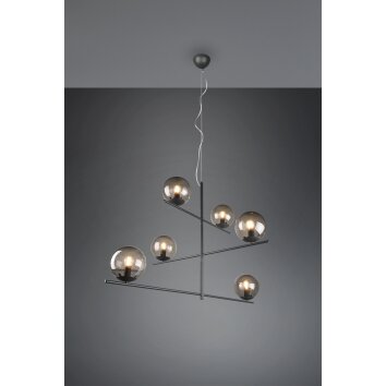 Trio Pure Pendant Light anthracite, 6-light sources