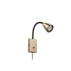 Trio Wanda Wall Light brass, 1-light source