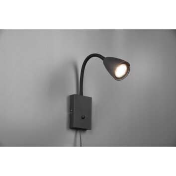Trio Wanda Wall Light black, 1-light source