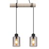 Globo HADERA Pendant Light Ecru, black, 3-light sources