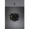Reality Leavy Pendant Light black, 4-light sources