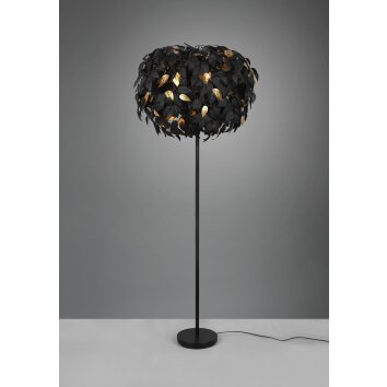 Reality Leavy Floor Lamp black, 3-light sources