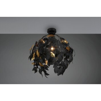 Reality Leavy Ceiling Light black, 1-light source