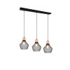 Reality Valeria Pendant Light black, 3-light sources
