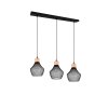 Reality Valeria Pendant Light black, 3-light sources