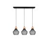 Reality Valeria Pendant Light black, 3-light sources