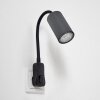 Javel plug-in light black, 1-light source