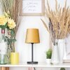 Frandina Table lamp yellow, gold, 1-light source