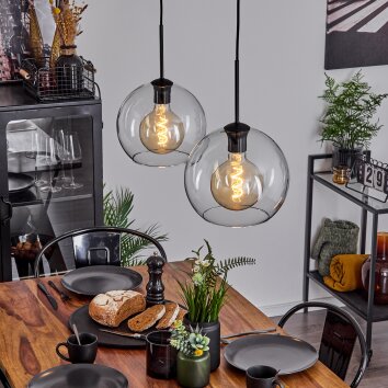 Koyoto  Pendant Light glass 25 cm clear, 2-light sources