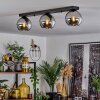 Koyoto  Pendant Light glass 15 cm chrome, Smoke-coloured, 3-light sources