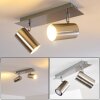 Ceiling Light Zuoz matt nickel, 2-light sources