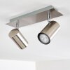 Ceiling Light Zuoz matt nickel, 2-light sources