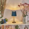 Frandina Table lamp blue, gold, 1-light source
