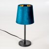 Frandina Table lamp blue, gold, 1-light source