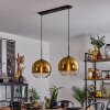 Koyoto  Pendant Light glass 30 cm gold, clear, 2-light sources