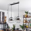 Koyoto  Pendant Light glass 30 cm clear, Smoke-coloured, 2-light sources