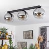 Koyoto  Ceiling Light glass 25 cm clear, Smoke-coloured, 3-light sources