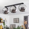 Koyoto  Ceiling Light glass 30 cm chrome, Smoke-coloured, 3-light sources