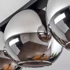 Koyoto  Ceiling Light glass 30 cm chrome, Smoke-coloured, 3-light sources