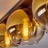 Koyoto  Ceiling Light glass 20 cm gold, clear, 3-light sources