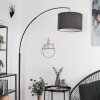 Gualdim Floor Lamp black, 1-light source, Fabric lampshade