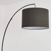 Gualdim Floor Lamp black, 1-light source, Fabric lampshade