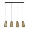 Solca Pendant Light black, 4-light sources