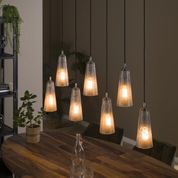 Mateus Pendant Light black, 7-light sources