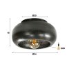 Gralhos Ceiling Light Oxidised Silver, black, 1-light source