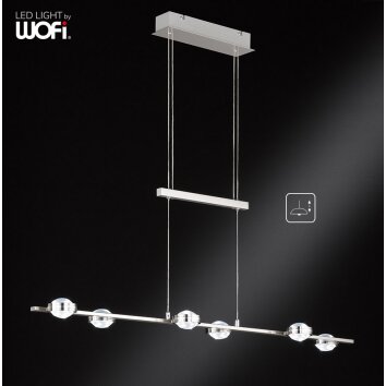 WOFI SLIGO Wall Light LED matt nickel, 12-light sources
