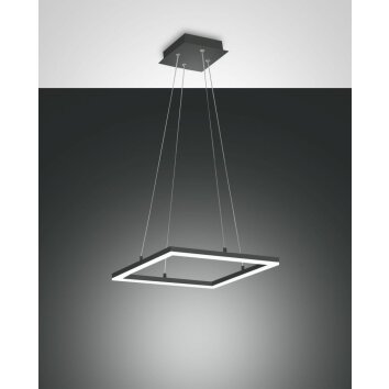 Fabas Luce Bard Pendant Light LED anthracite, 1-light source
