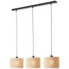 Brilliant Aniela Pendant Light black, 3-light sources