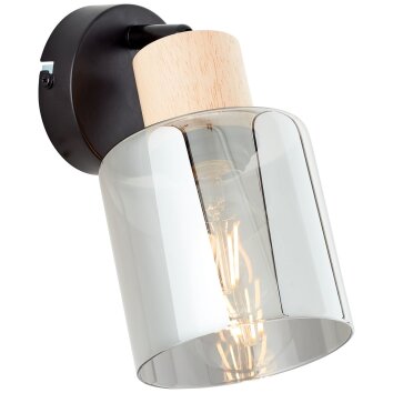 Brilliant Weald Wall Light black, 1-light source