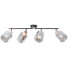 Brilliant Weald Ceiling Light black, 4-light sources